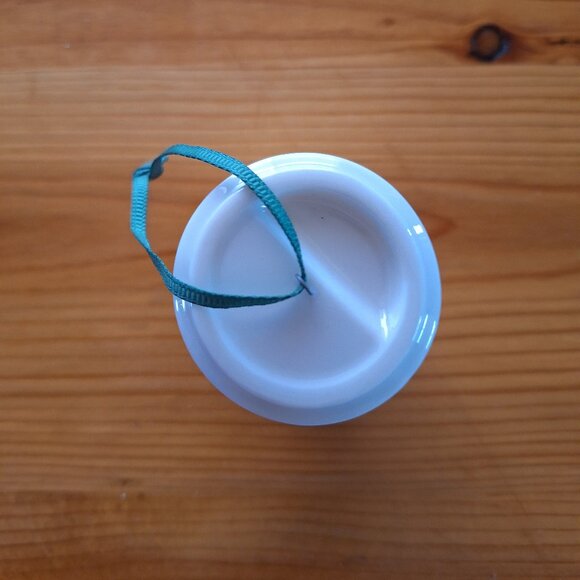 NWOT Starbucks White and Green Logo Christmas Ceramic Ornament - Picture 3 of 4